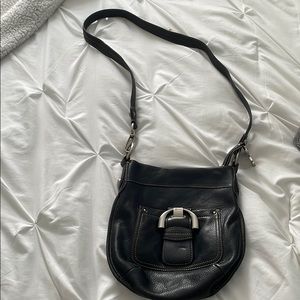 B. Makowsky real leather satchel crossbody